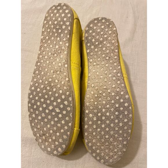 Toms Women's Size 9 Alpargata Flats Slip On‎ Yellow Shoes - Picture 8 of 8